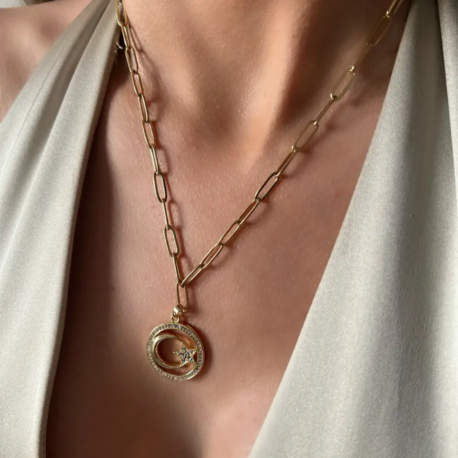 Ay yıldız Ataç Kolye