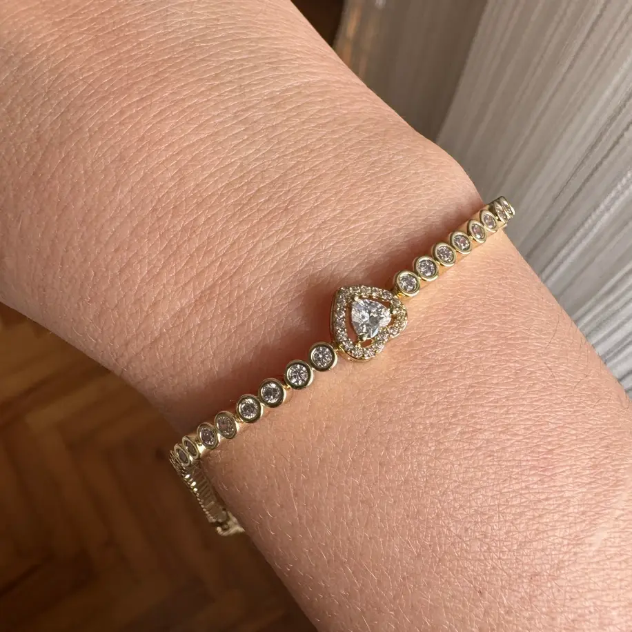 Suyolu Minimal Kalp Bileklik