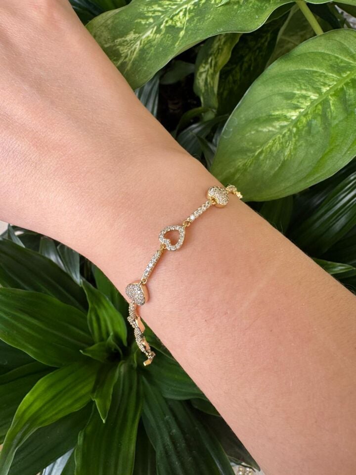 Minimal Kalpli Taşlı Bileklik