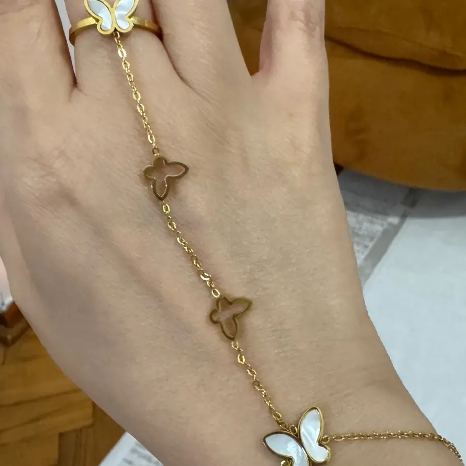 Şahmeran Çelik Kelebek Bileklik