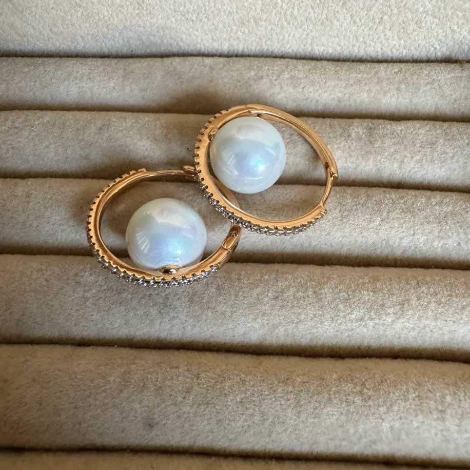 VIP YUVARLAK İNCİLİ KÜPE