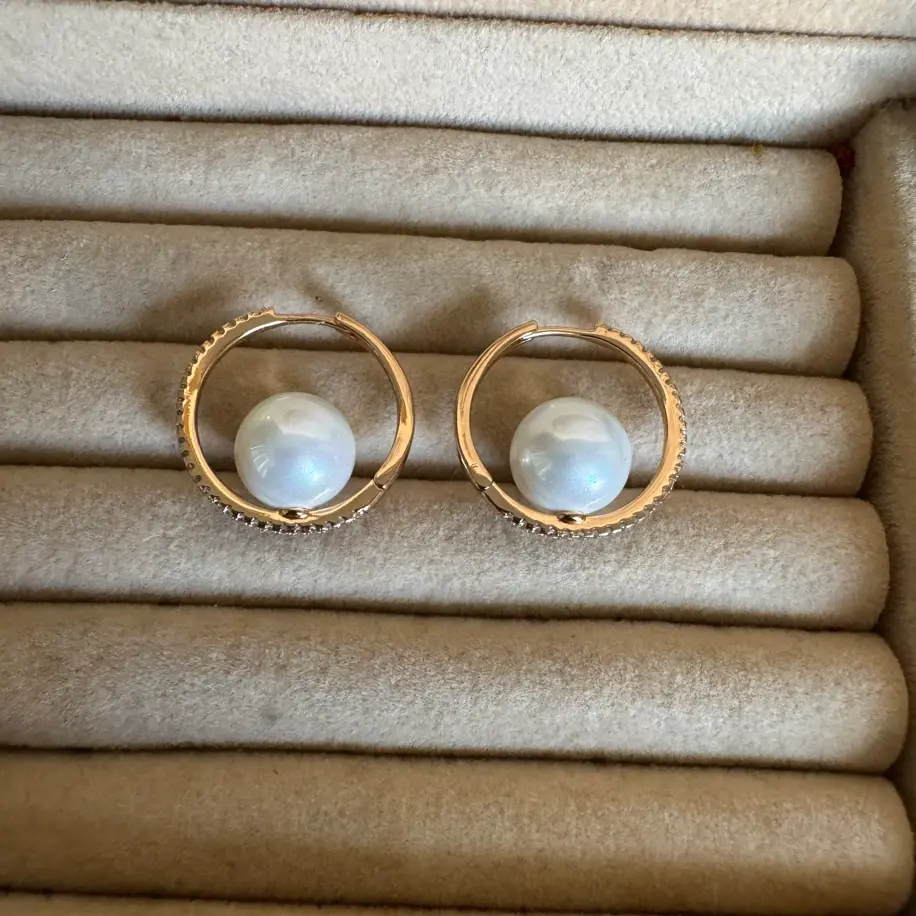 VIP YUVARLAK İNCİLİ KÜPE