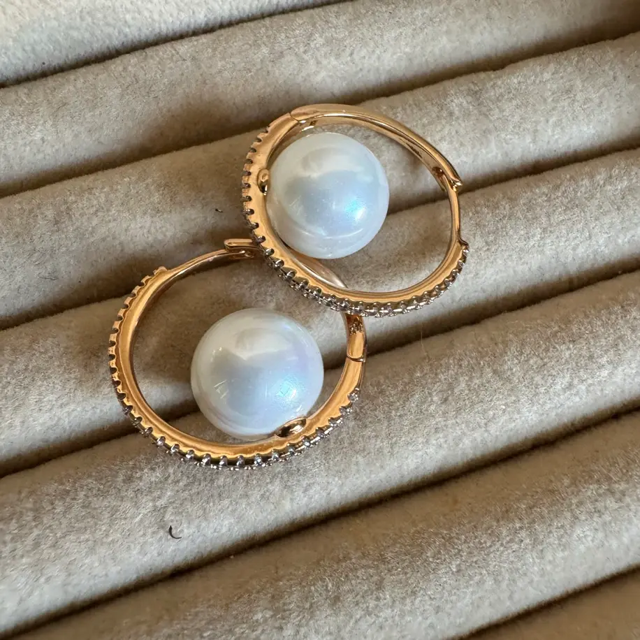 VIP YUVARLAK İNCİLİ KÜPE