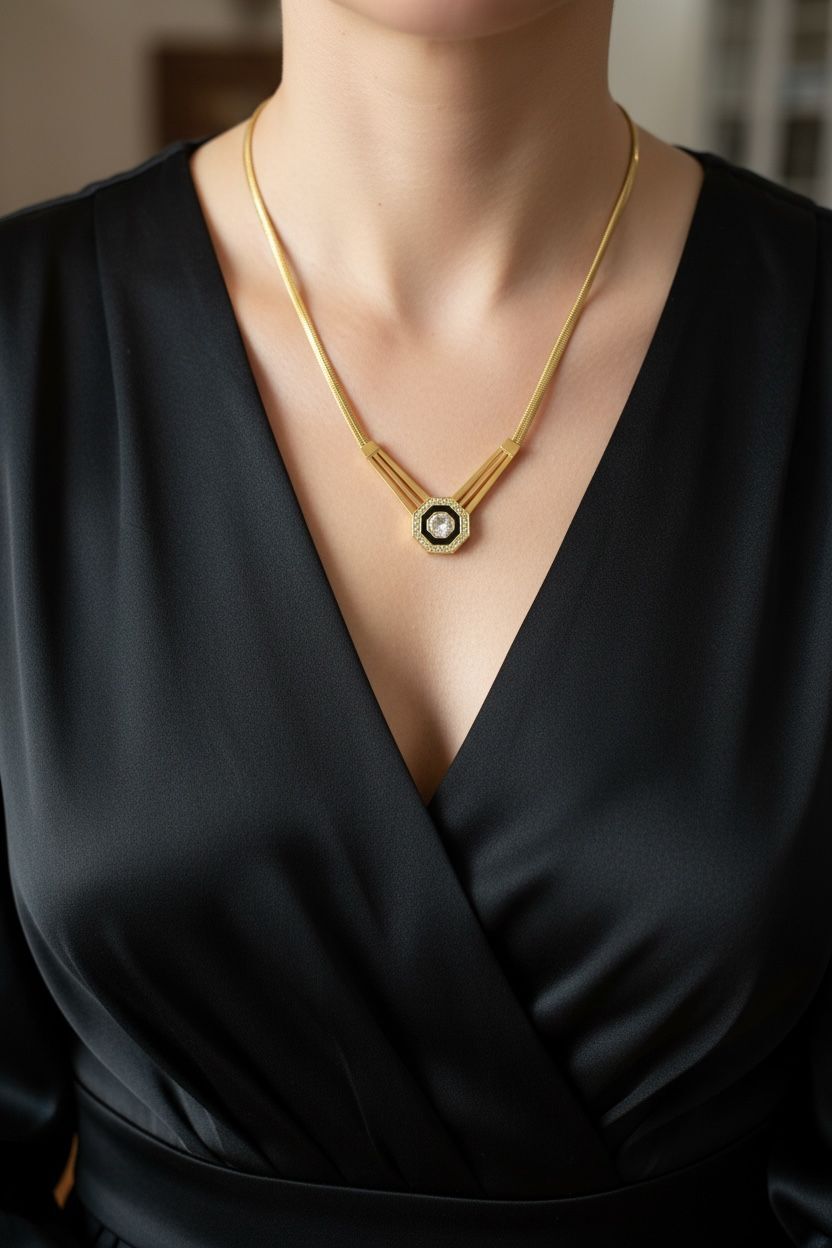 Çelik Tasarım Şikel Kolye