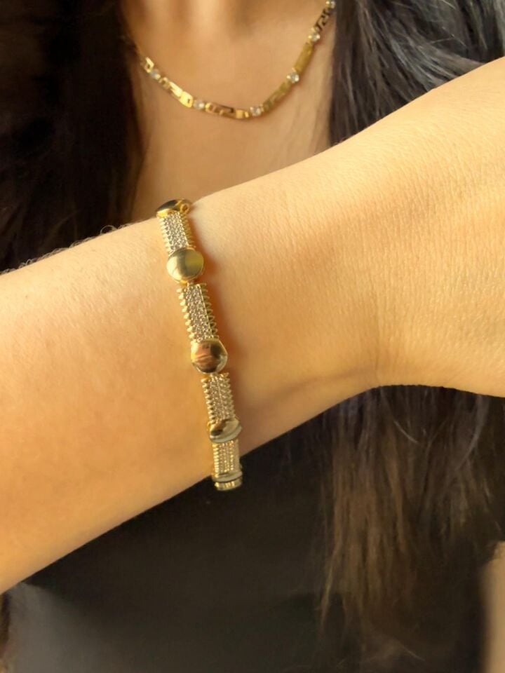 Mermaid Elara Gold Detaylı Bileklik