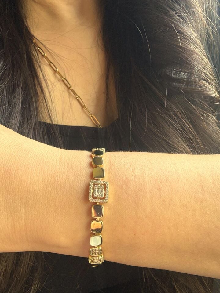 Mermaid Xuping Gold Frame Bileklik