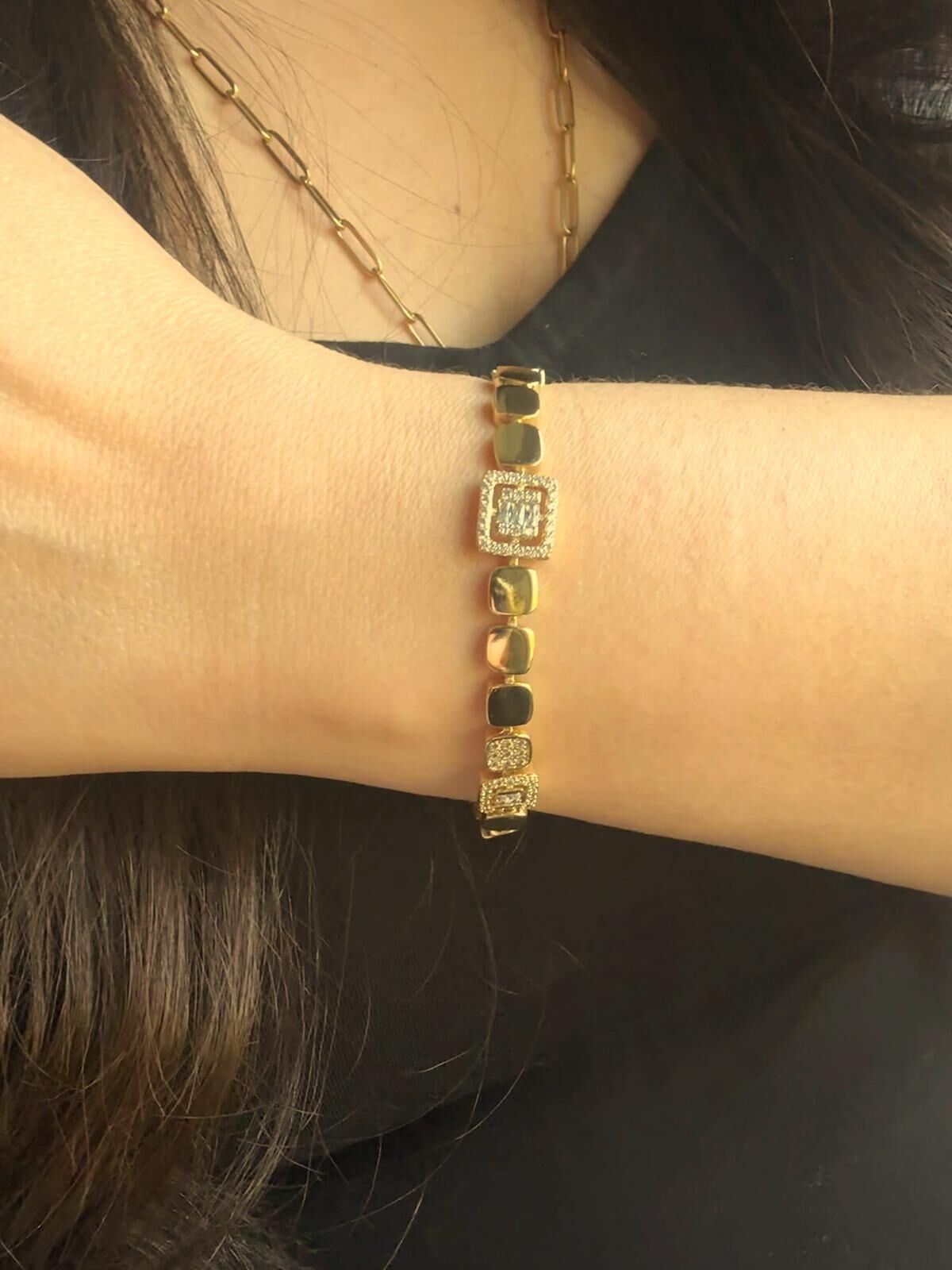 Mermaid Xuping Gold Frame Bileklik