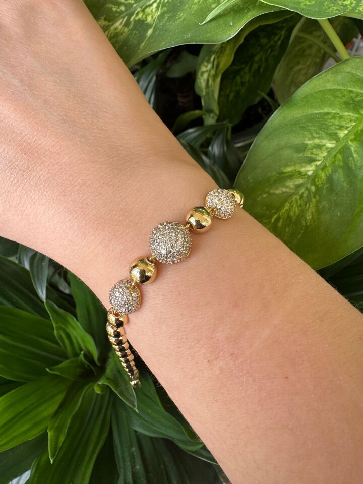 Golden Sphere Işıltı Bileklik