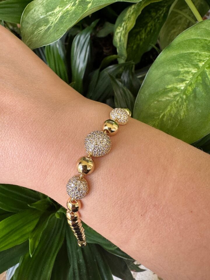 Golden Sphere Işıltı Bileklik