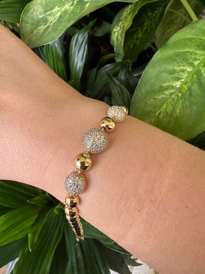 Golden Sphere Işıltı Bileklik