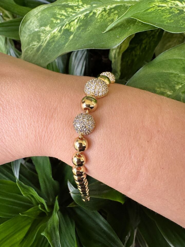 Golden Sphere Işıltı Bileklik