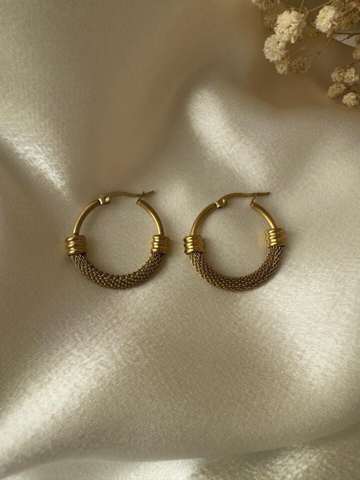 Çelik Hasır Halka Küpe