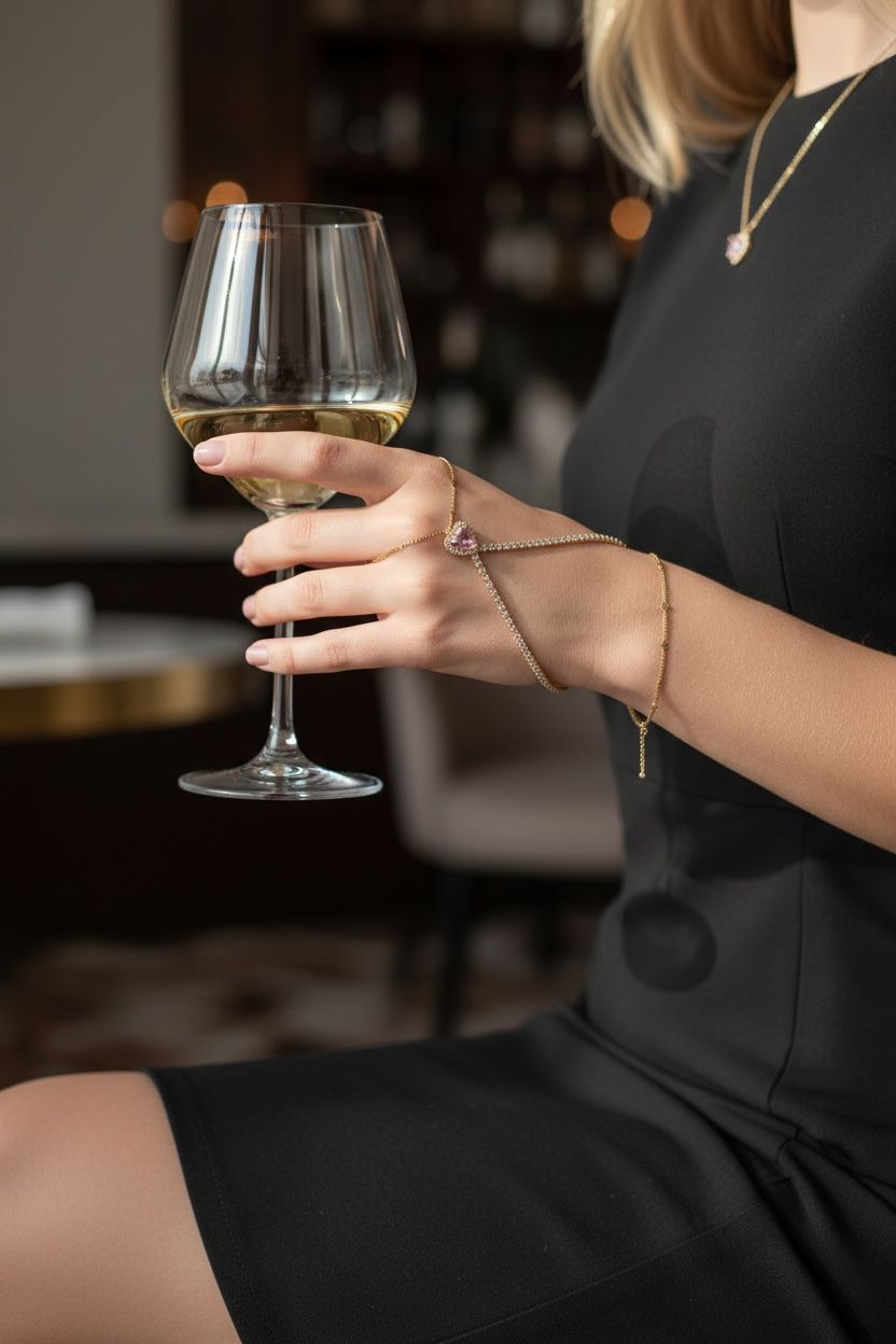 Pembe İri Kalp Taşlı Çelik Şahmeran