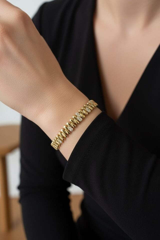 Taşlı Bade Bileklik