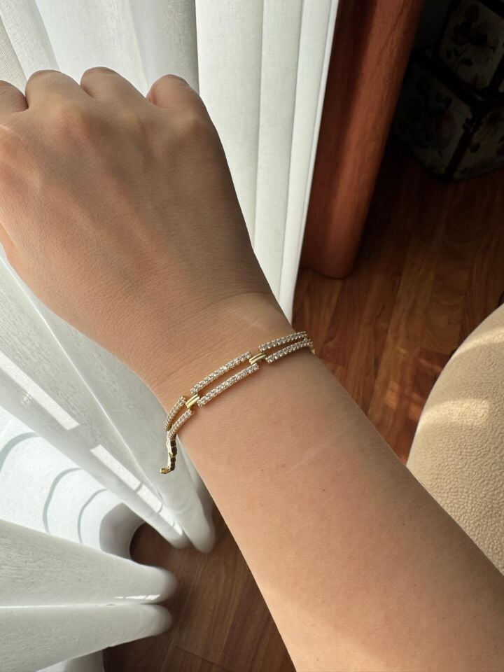 Üçlü Dikdörtgen Bileklik