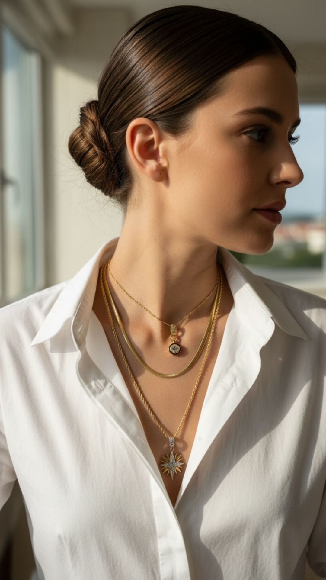 Çoklu Çelik Kolye Seti