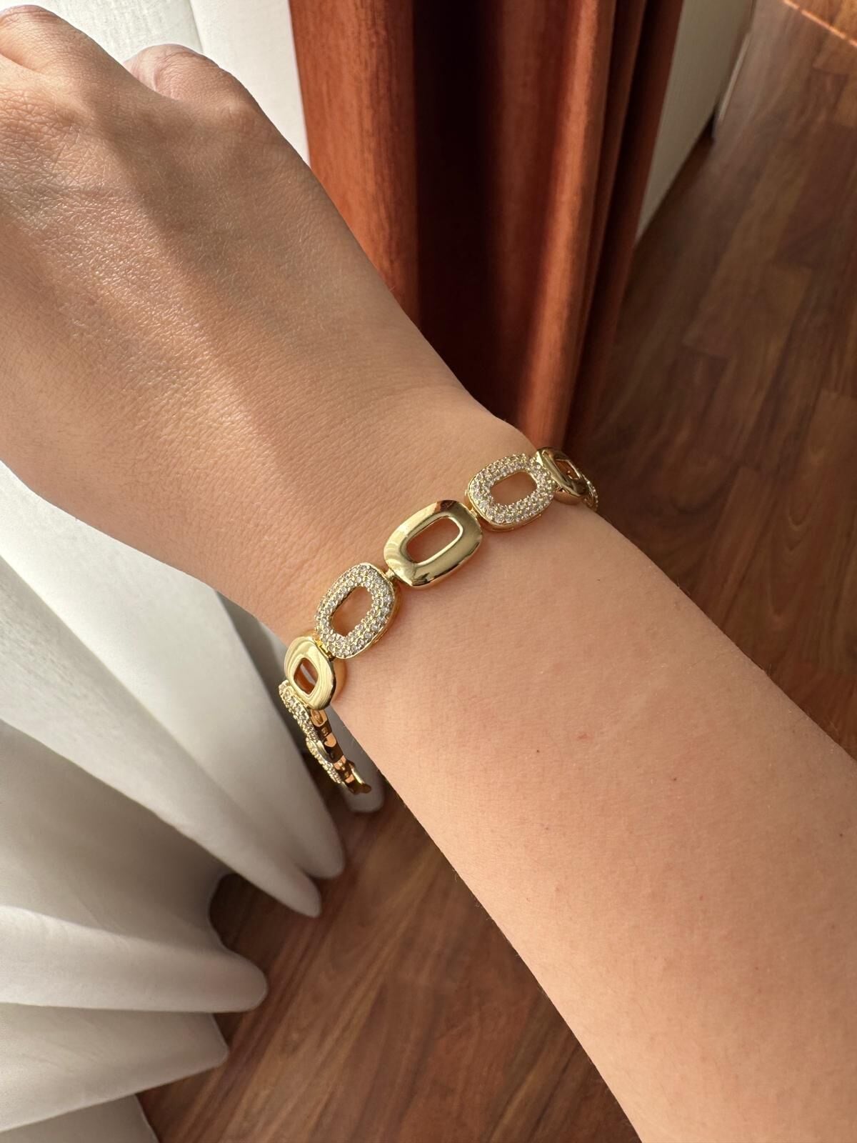 Geometrik Taşlı Bileklik