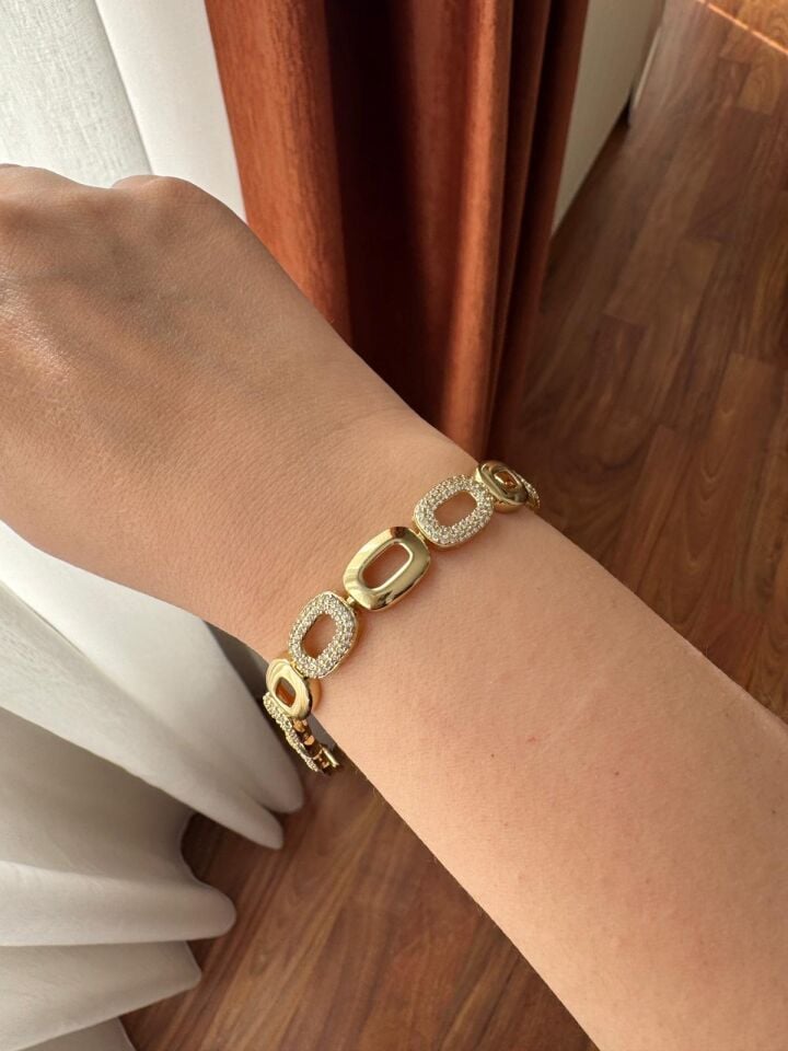 Geometrik Taşlı Bileklik