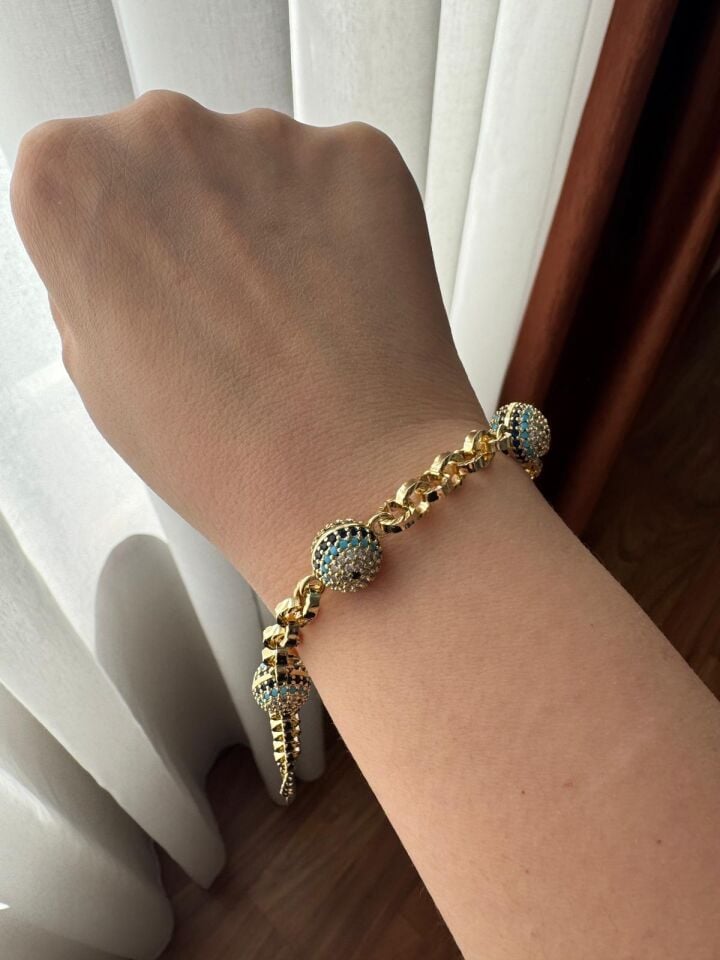 İri Nazar Boncuklu Bileklik